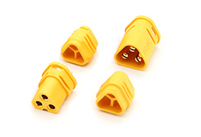 MT30 Yellow 3 Pole Motor / ESC Connector Set (Male - Female) Amass [015000221-0]